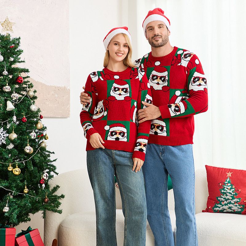 Cute Santa Family Matching Christmas Sweaters