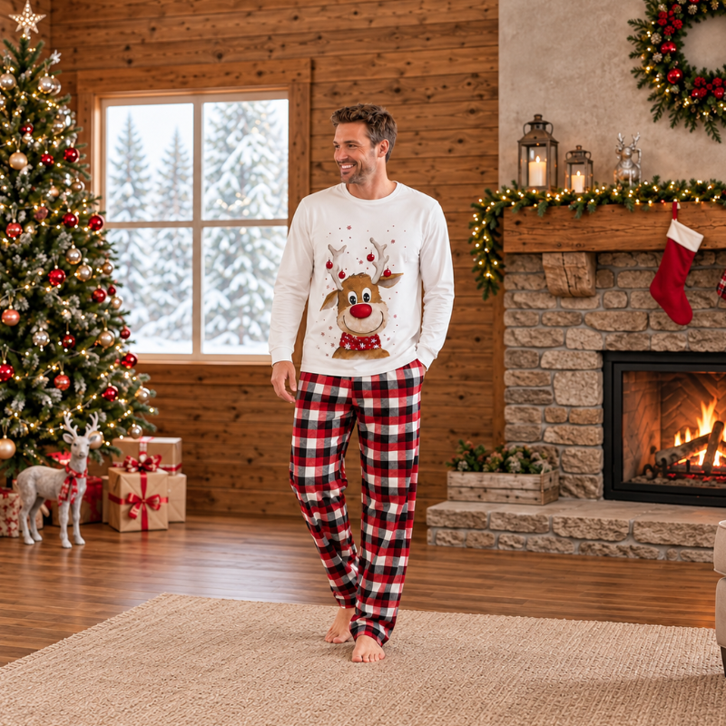 Reindeer Family Matching Christmas Pyjamas