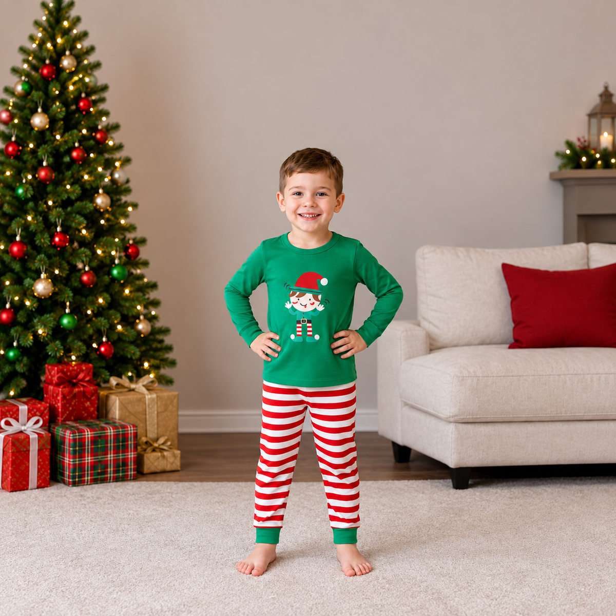 Stop Elfing Family Matching Christmas Pajamas