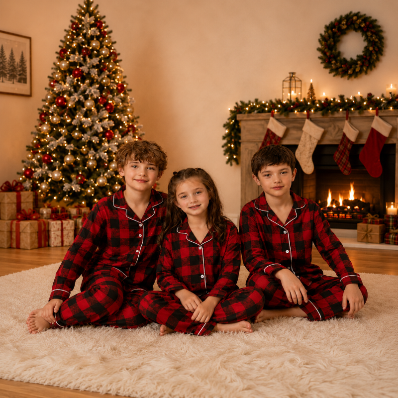 Classic Buffalo Plaid Family Christmas pajamas