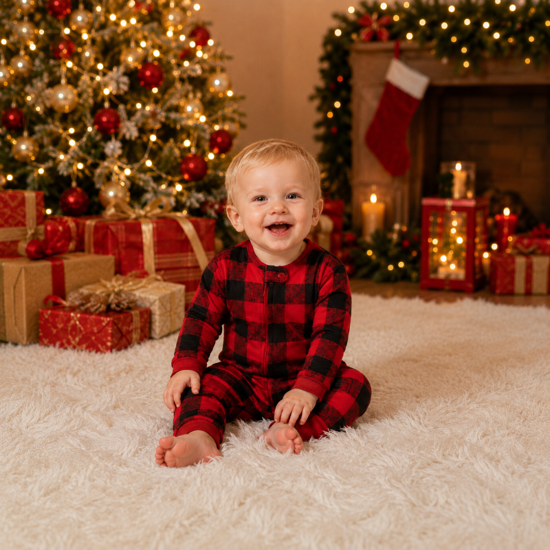 Classic Buffalo Plaid Family Christmas pajamas