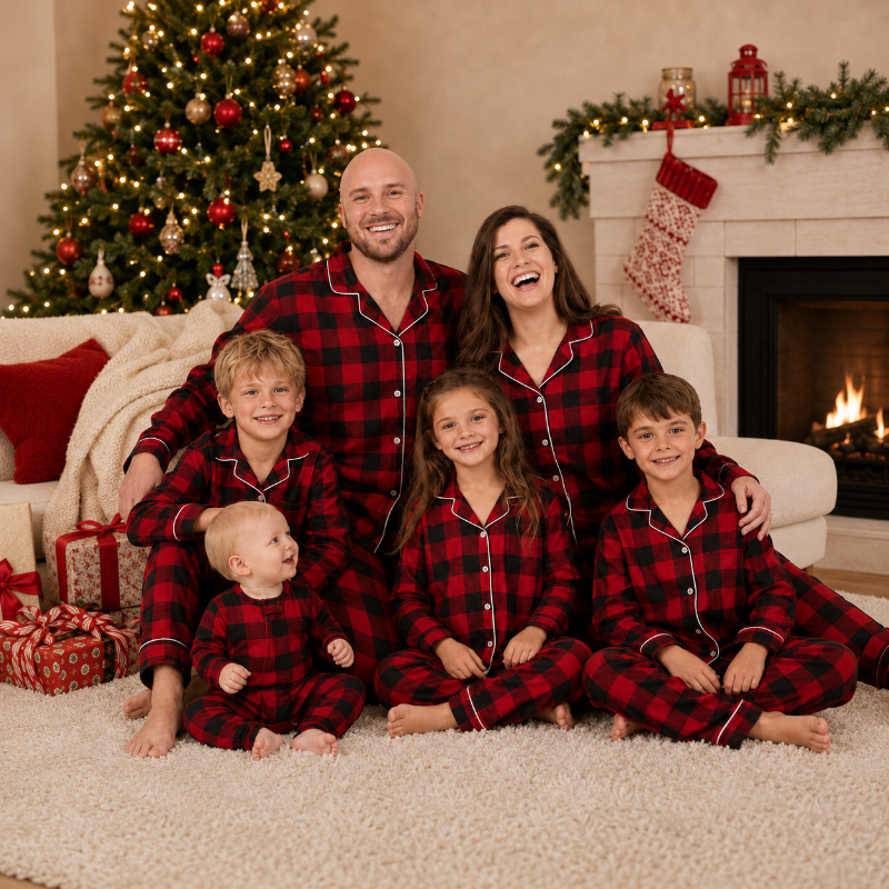 Classic Buffalo Plaid Family Christmas pajamas