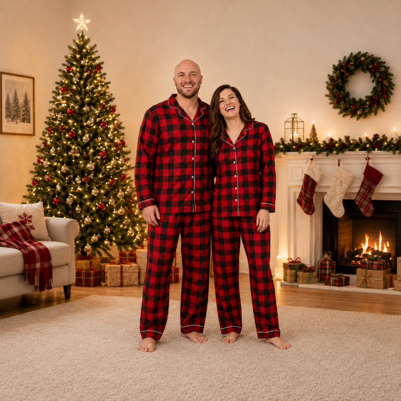Classic Buffalo Plaid Family Christmas pajamas