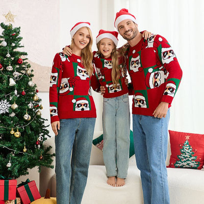 Cute Santa Family Matching Christmas Sweaters