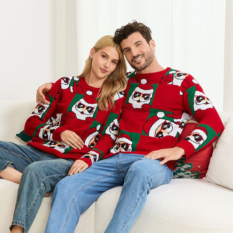 Cute Santa Family Matching Christmas Sweaters