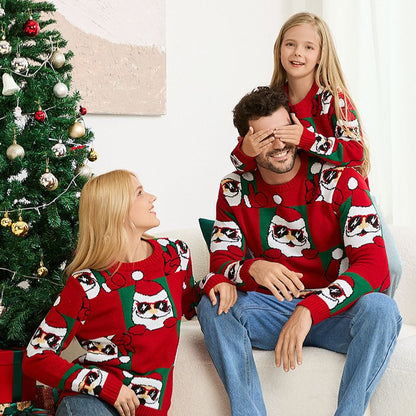 Cute Santa Family Matching Christmas Sweaters