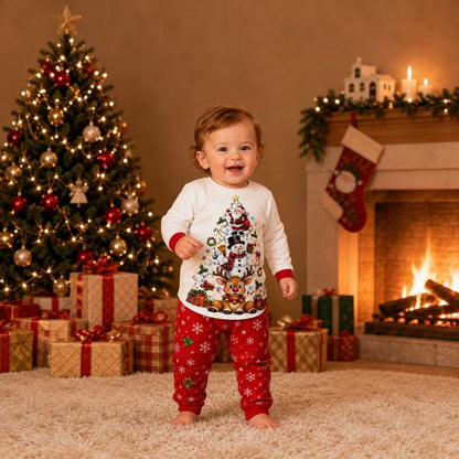 Festive Wonderland Family Matching Christmas pajamas