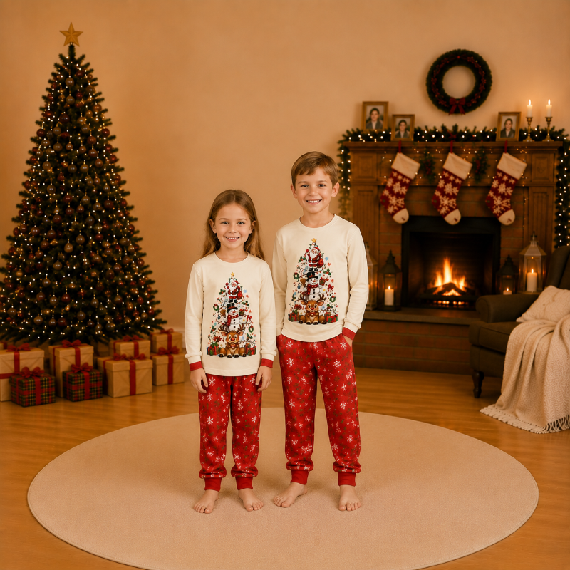 Festive Wonderland Family Matching Christmas pajamas