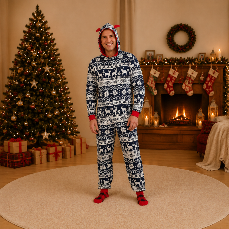Frosty Reindeer Family Matching Christmas Onesies
