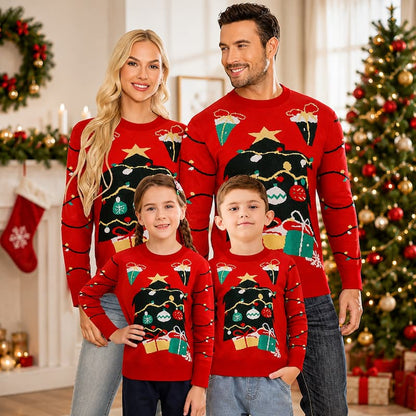 Holiday String Lights Graphic Christmas Sweater