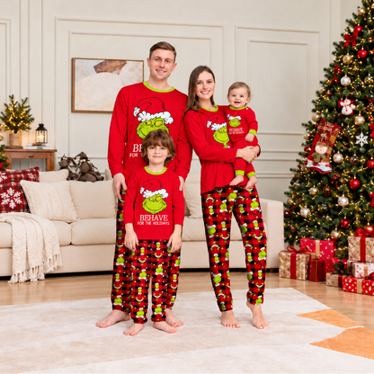 Holiday Mischief Family Matching Pajamas