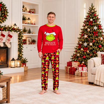 Holiday Mischief Family Matching Pajamas