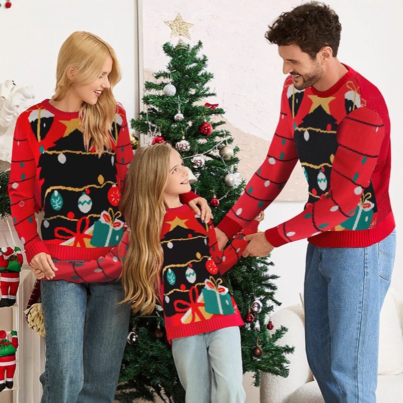 Holiday String Lights Graphic Christmas Sweater