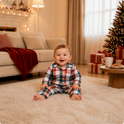 Holiday Tartan Check Family Matching Christmas pajamas