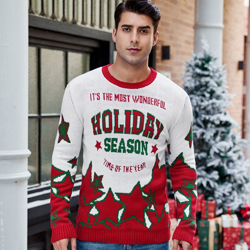 Men's Wonderful Holiday Season Christmas Sweater