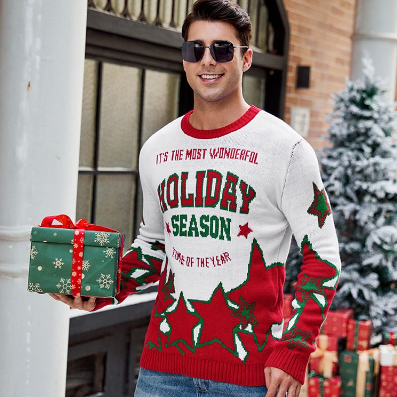 Men's Wonderful Holiday Season Christmas Sweater
