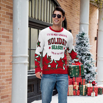 Men's Wonderful Holiday Season Christmas Sweater
