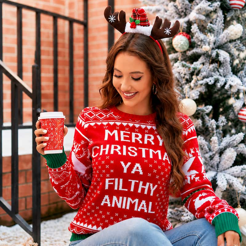Merry Wishes Christmas Sweater
