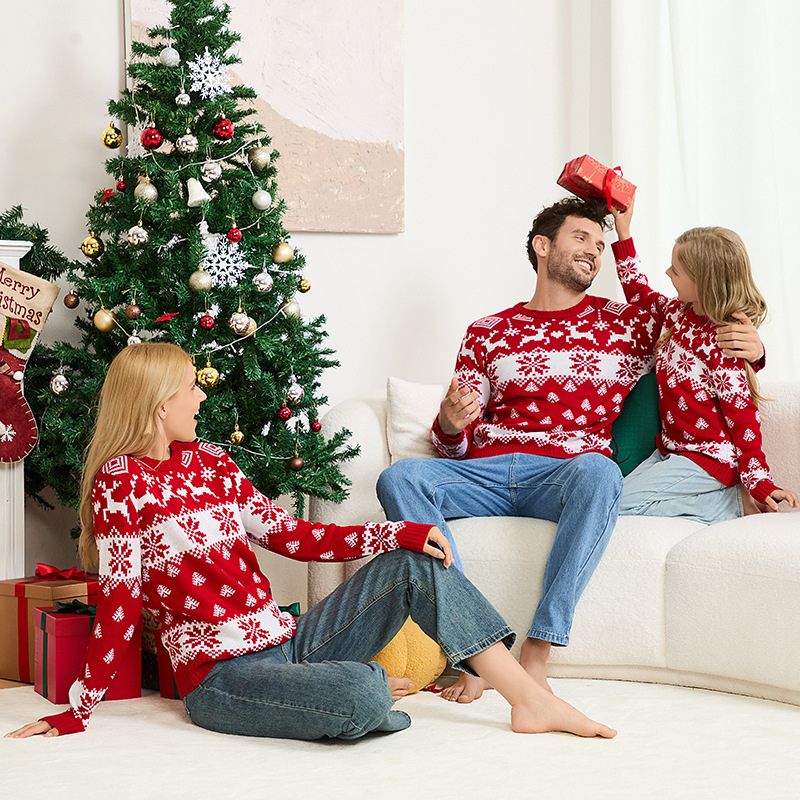 Nordic Snowflake Pattern Christmas Sweater