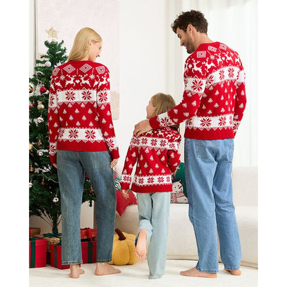 Nordic Snowflake Pattern Christmas Sweater