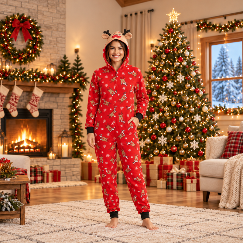 Reindeer Snuggle Matching Family Onesies