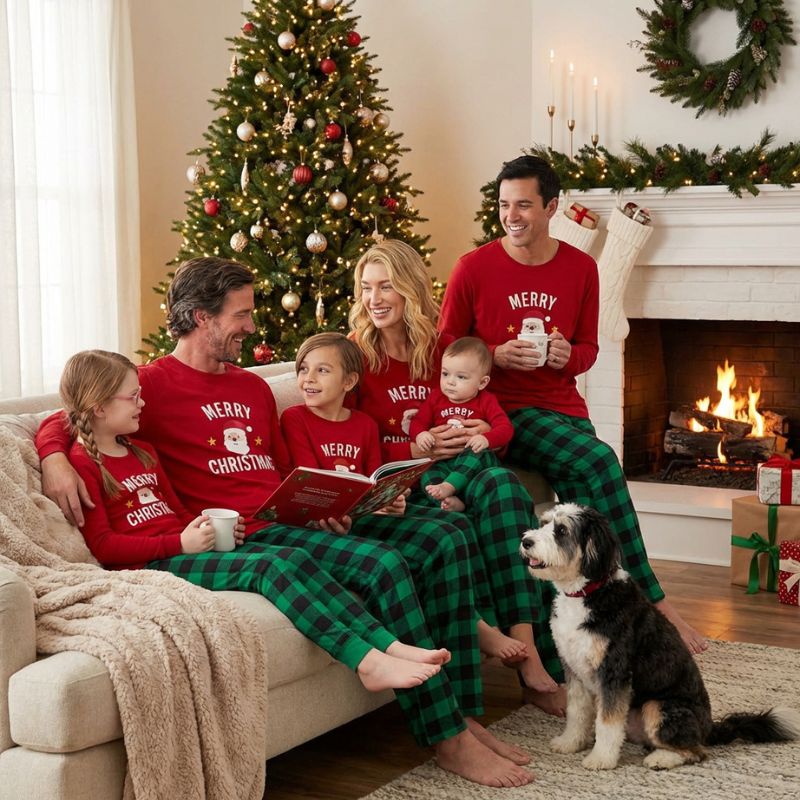 Santa Cheer Family Matching Christmas pajamas