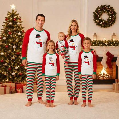 Snowman Cheer Family Matching Christmas pajamas