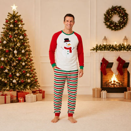 Snowman Cheer Family Matching Christmas pajamas