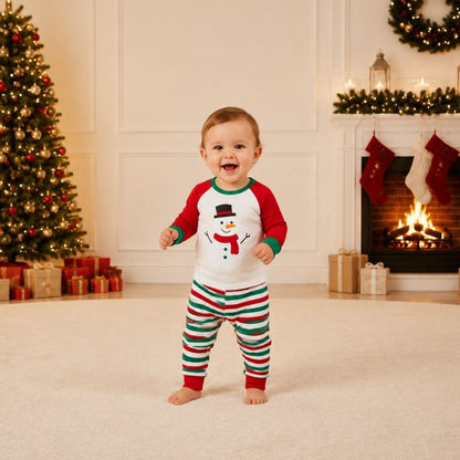 Snowman Cheer Family Matching Christmas pajamas