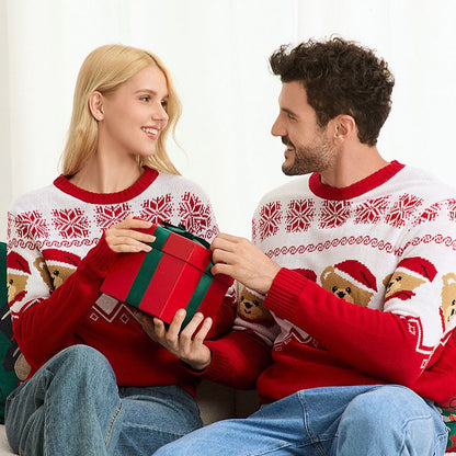 Teddy Bear Fair Isle Matching Family Christmas Sweaters