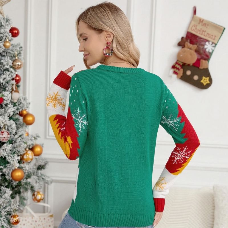 Whimsical Santa Riding Unicorn Christmas Sweater