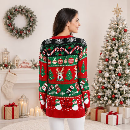 Women's Casual Long-Sleeved Christmas Sweater